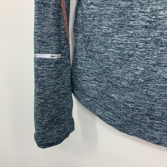 Nike Top Blue Pink Element 1/2 Zip Pullover Long Sleeve Running - Picture 7 of 8